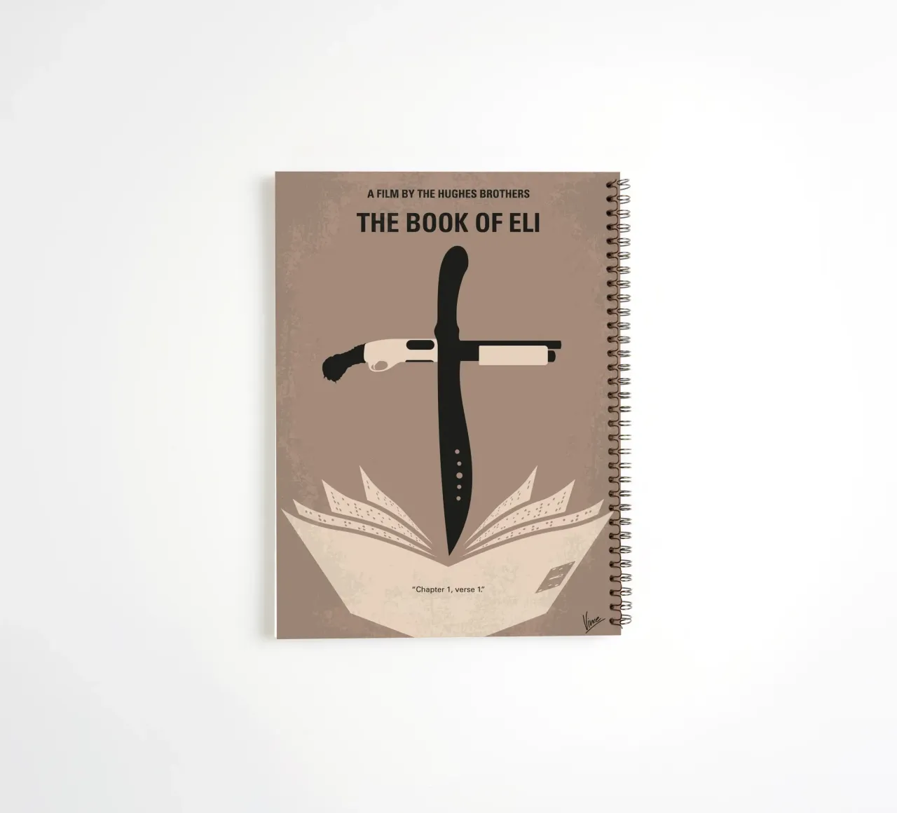 No978 My The Book of Eli minimal movie poster diario ad anelli da Chungkong