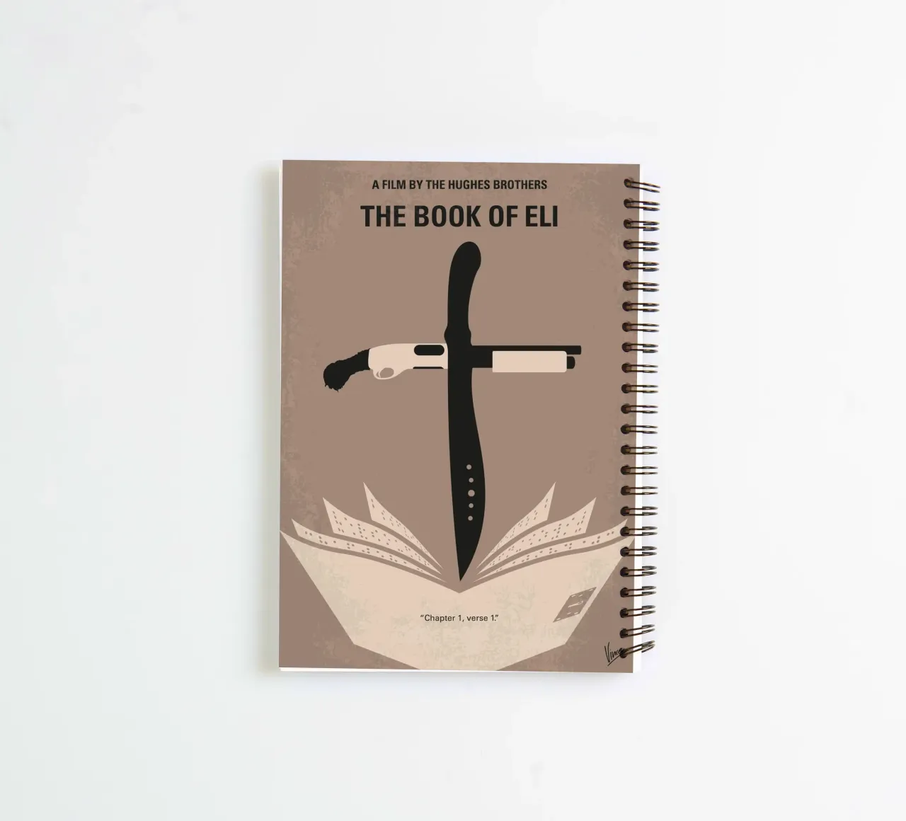 No978 My The Book of Eli minimal movie poster diario ad anelli da Chungkong