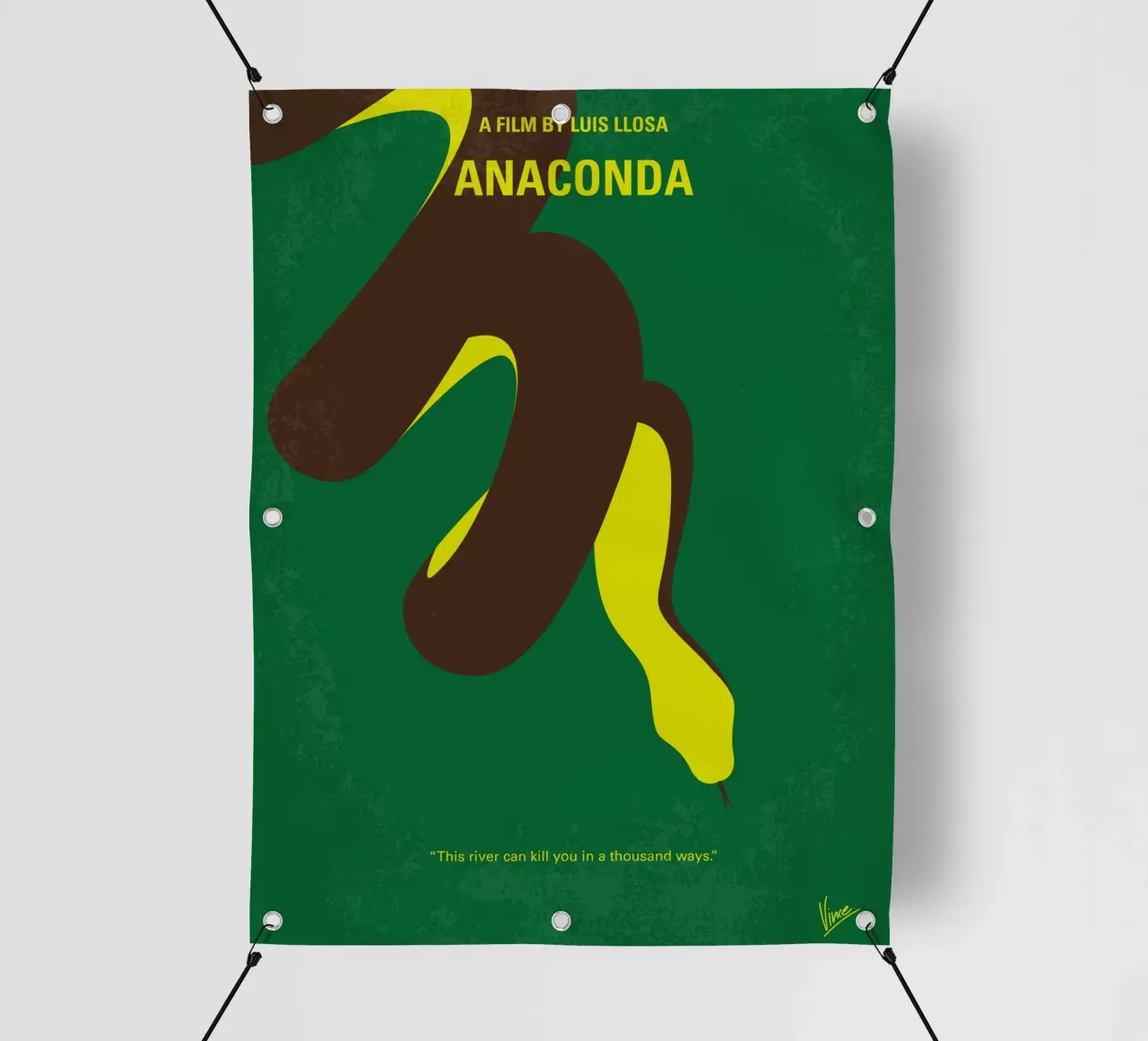 No979 My Anaconda minimal movie poster telo in pvc da Chungkong