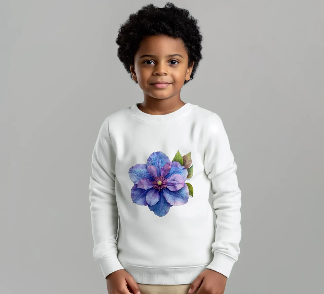 Fiore di Clematide 2 felpa bambino da Bold Blooms