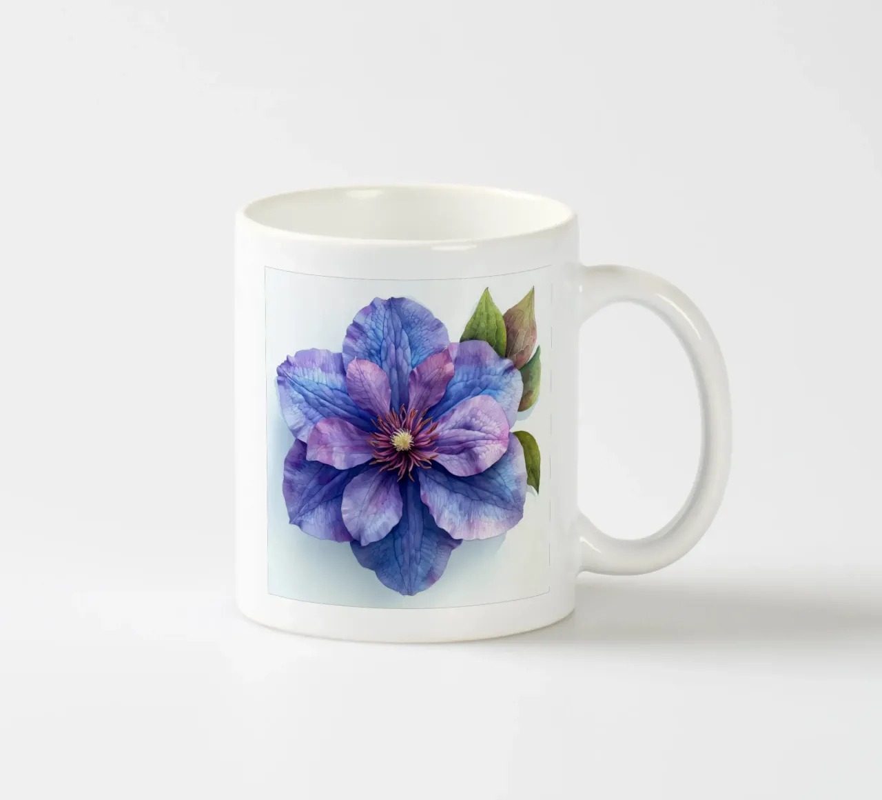 Fiore di Clematide 2 tazza in ceramica da Bold Blooms