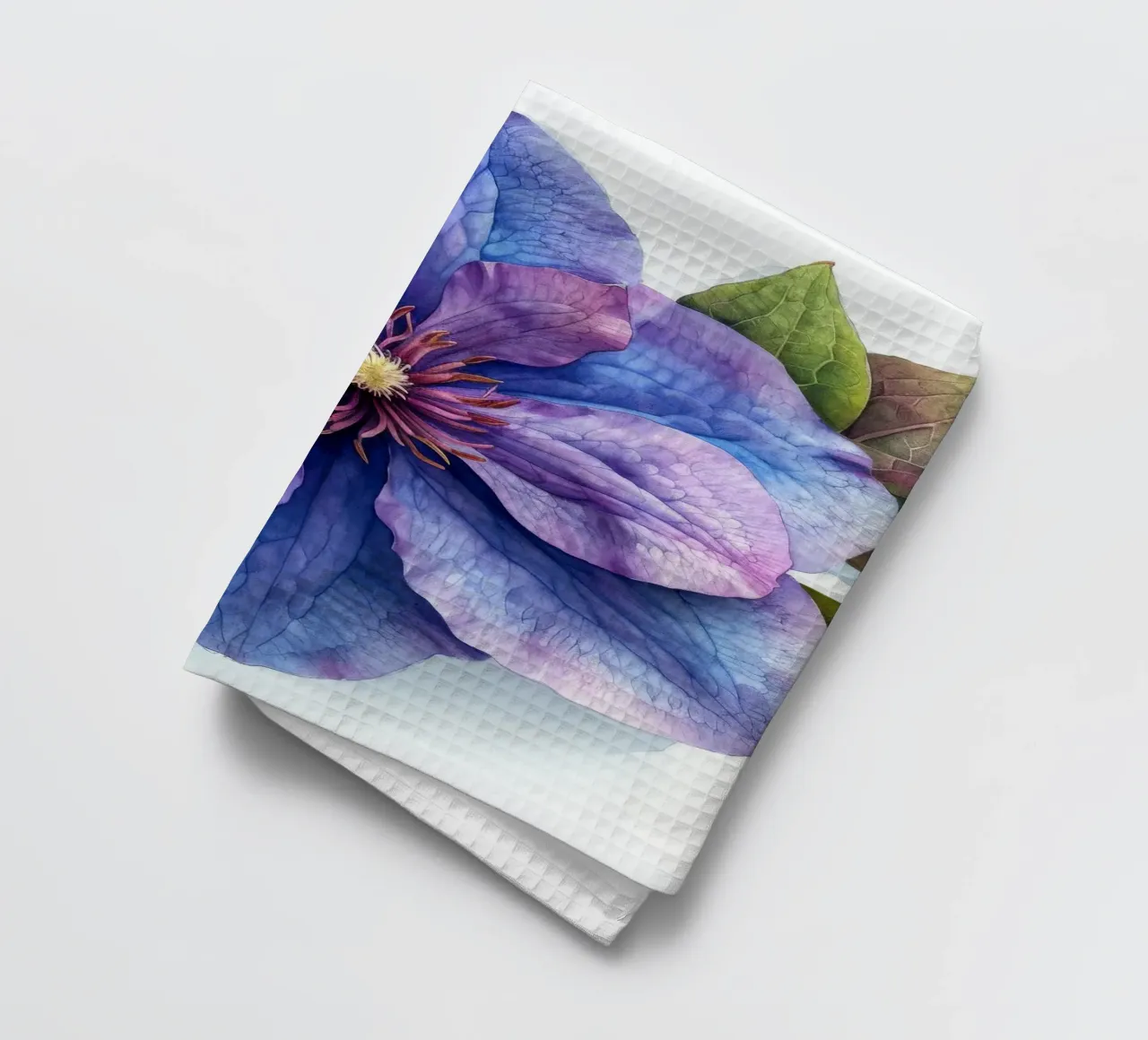 Fiore di Clematide 2 canovaccio da cucina da Bold Blooms