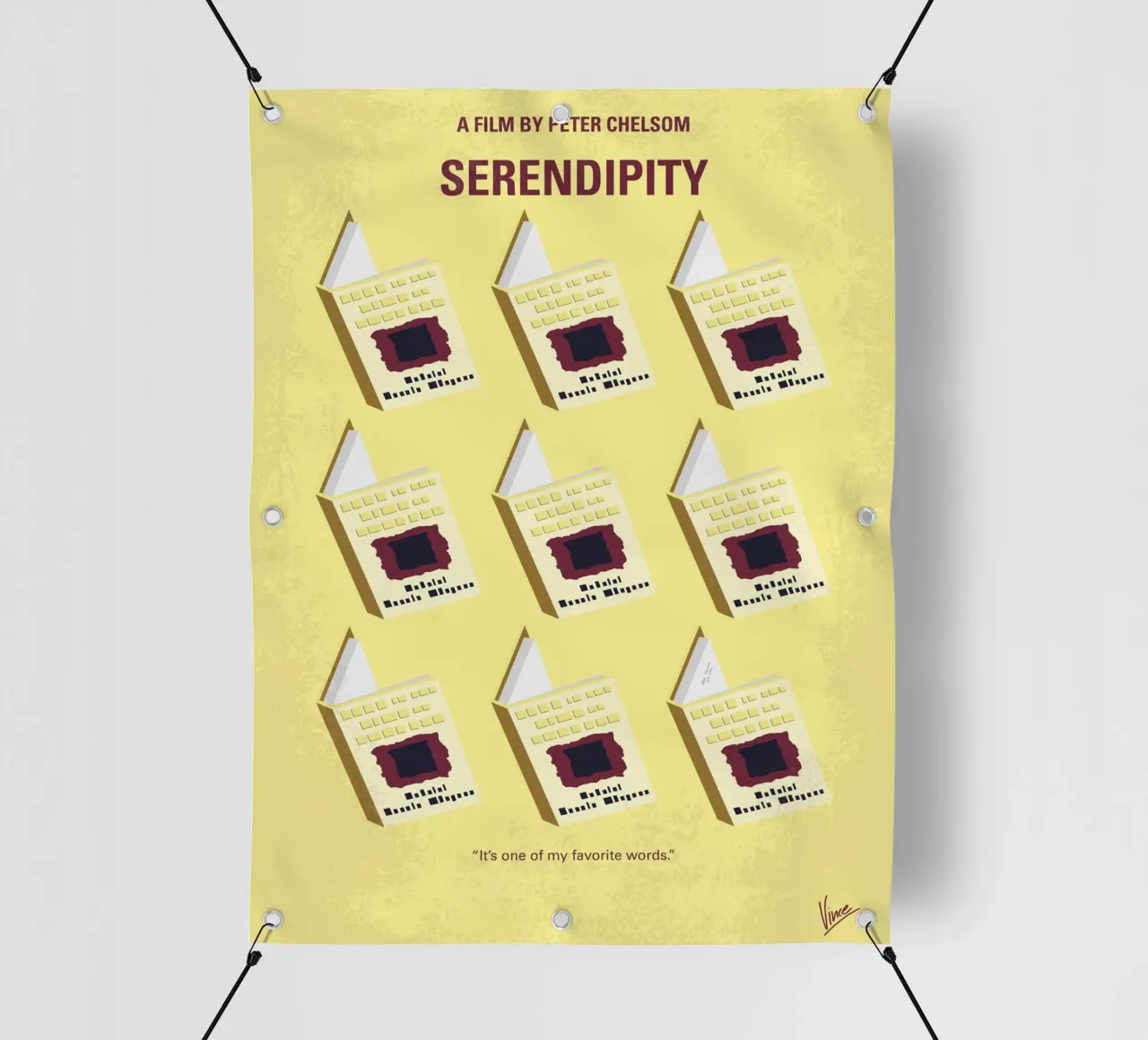 No981 My Serendipity minimal movie poster telo in pvc da Chungkong