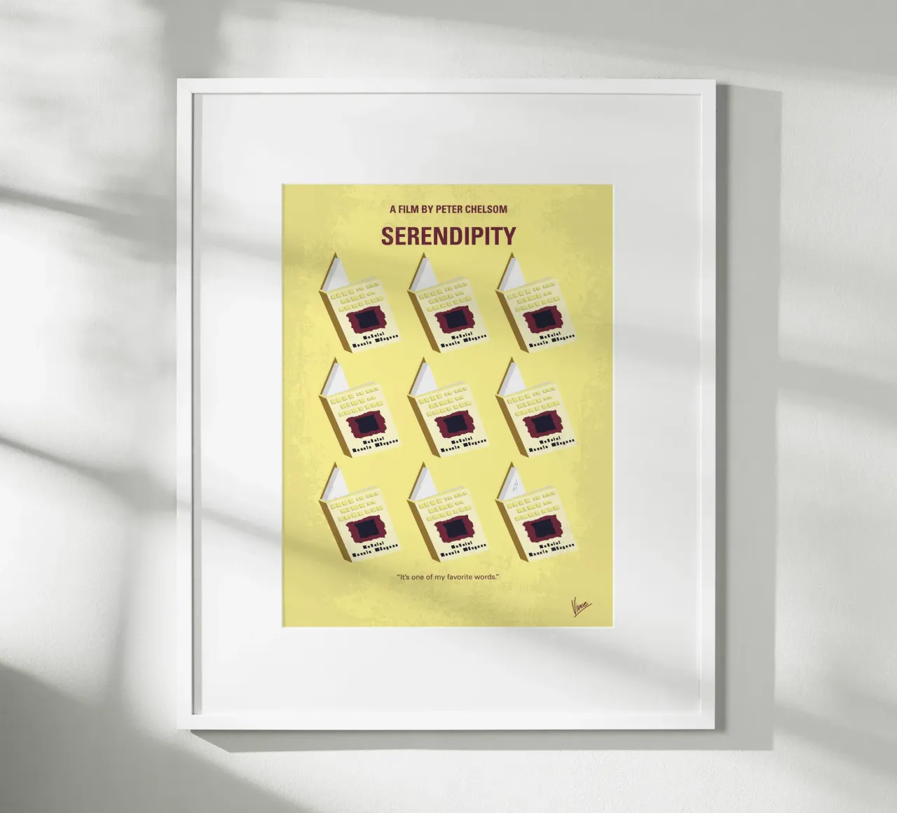 No981 My Serendipity minimal movie poster poster da Chungkong