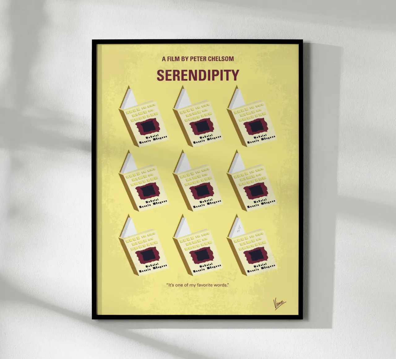No981 My Serendipity minimal movie poster poster da Chungkong