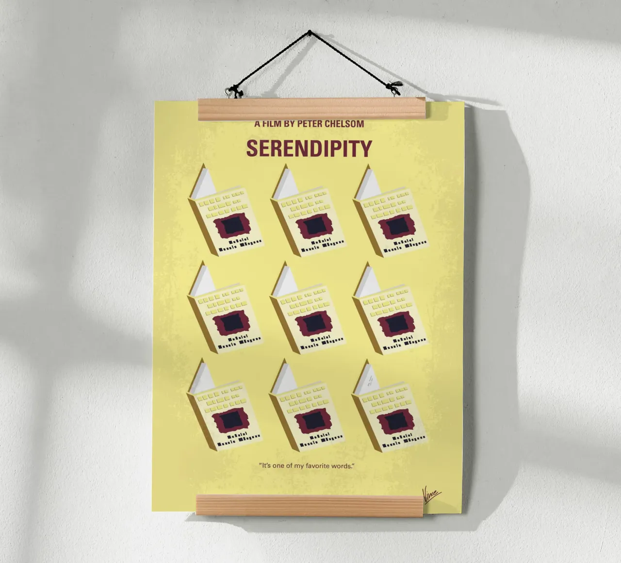 No981 My Serendipity minimal movie poster poster da Chungkong