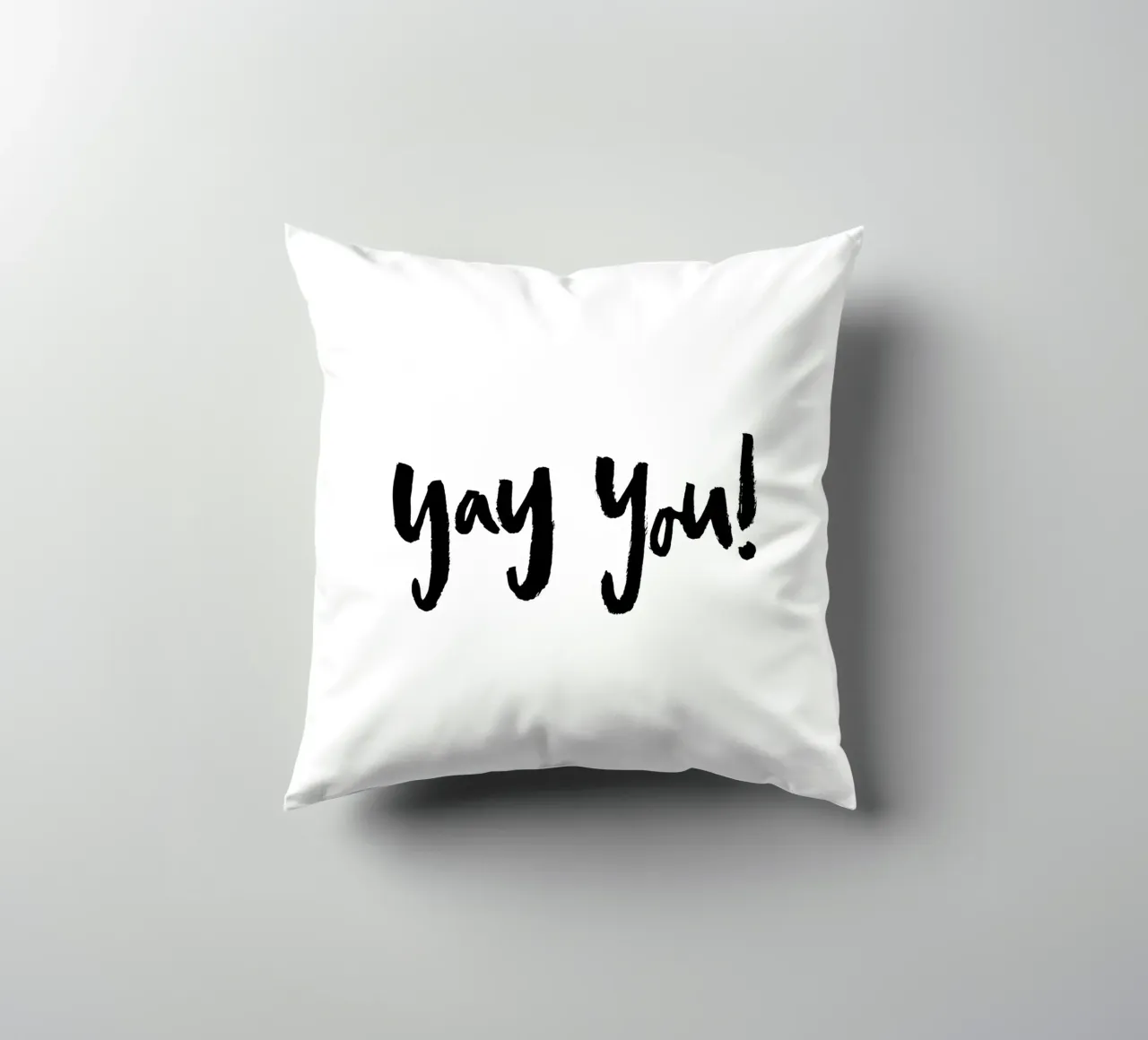 Yay You cuscino da Brushmeetspaper