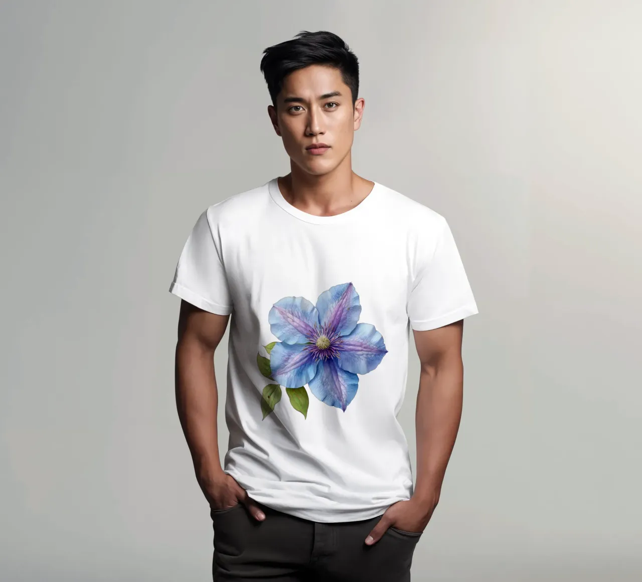 Clematis Flower 3 t-shirt by Bold Blooms