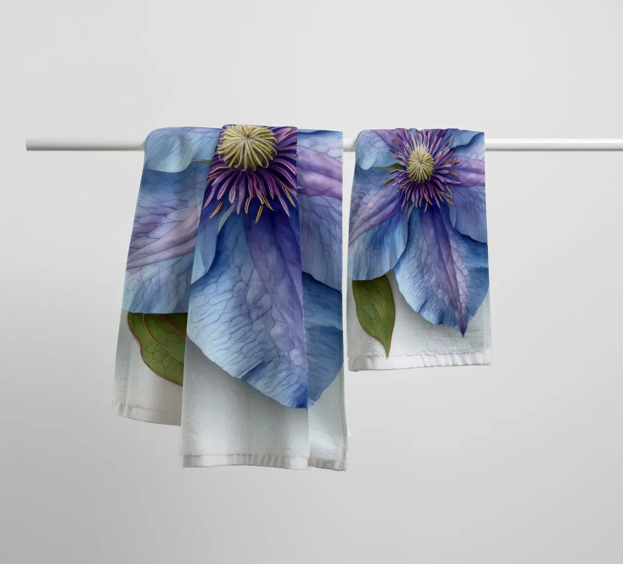 Fiore di clematide 3 asciugamano da bagno da Bold Blooms