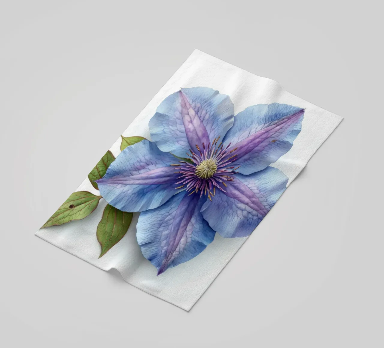 Fiore di clematide 3 telo mare da Bold Blooms