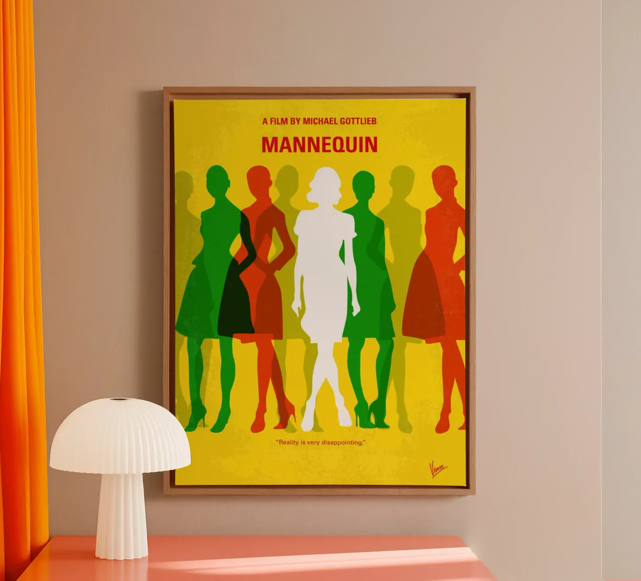 No984 My Mannequin minimal movie poster tela con Cornice a cassetta da Chungkong
