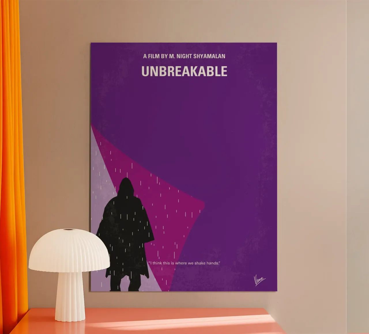 No986 My Unbreakable minimal movie poster poster con telaio in alluminio da Chungkong