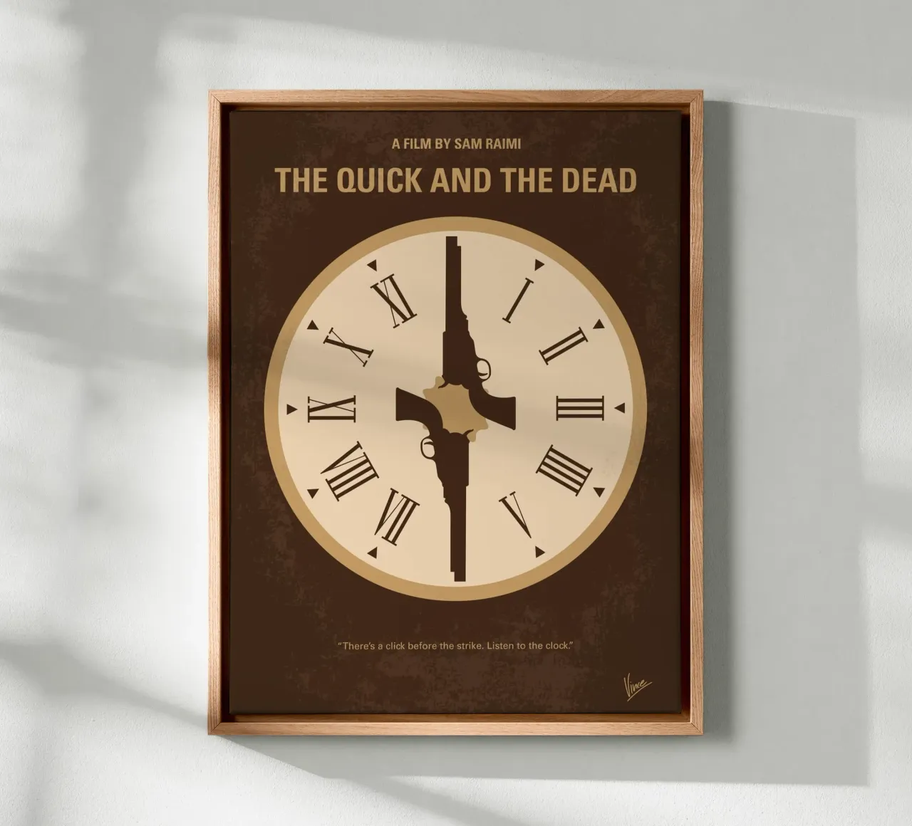 No988 My The Quick and the Dead minimal movie poster canvas van Chungkong