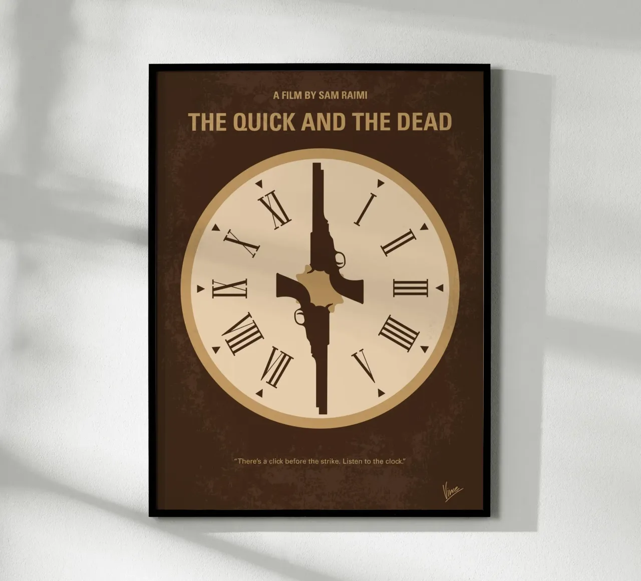 No988 My The Quick and the Dead minimal movie poster carta hahnemühle da Chungkong