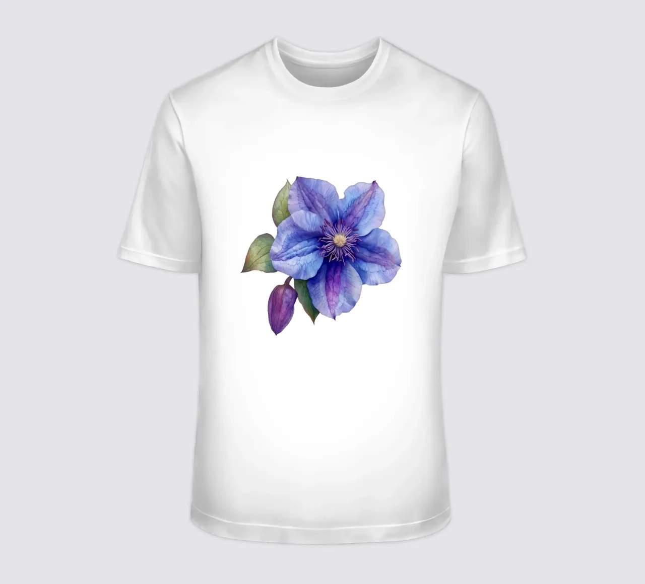 Clematis Flower 4 t-shirt by Bold Blooms