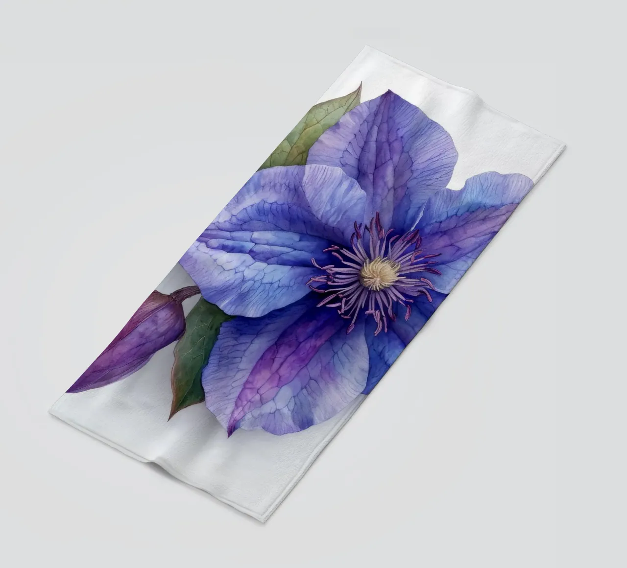 Fiore di clematide 4 telo mare da Bold Blooms