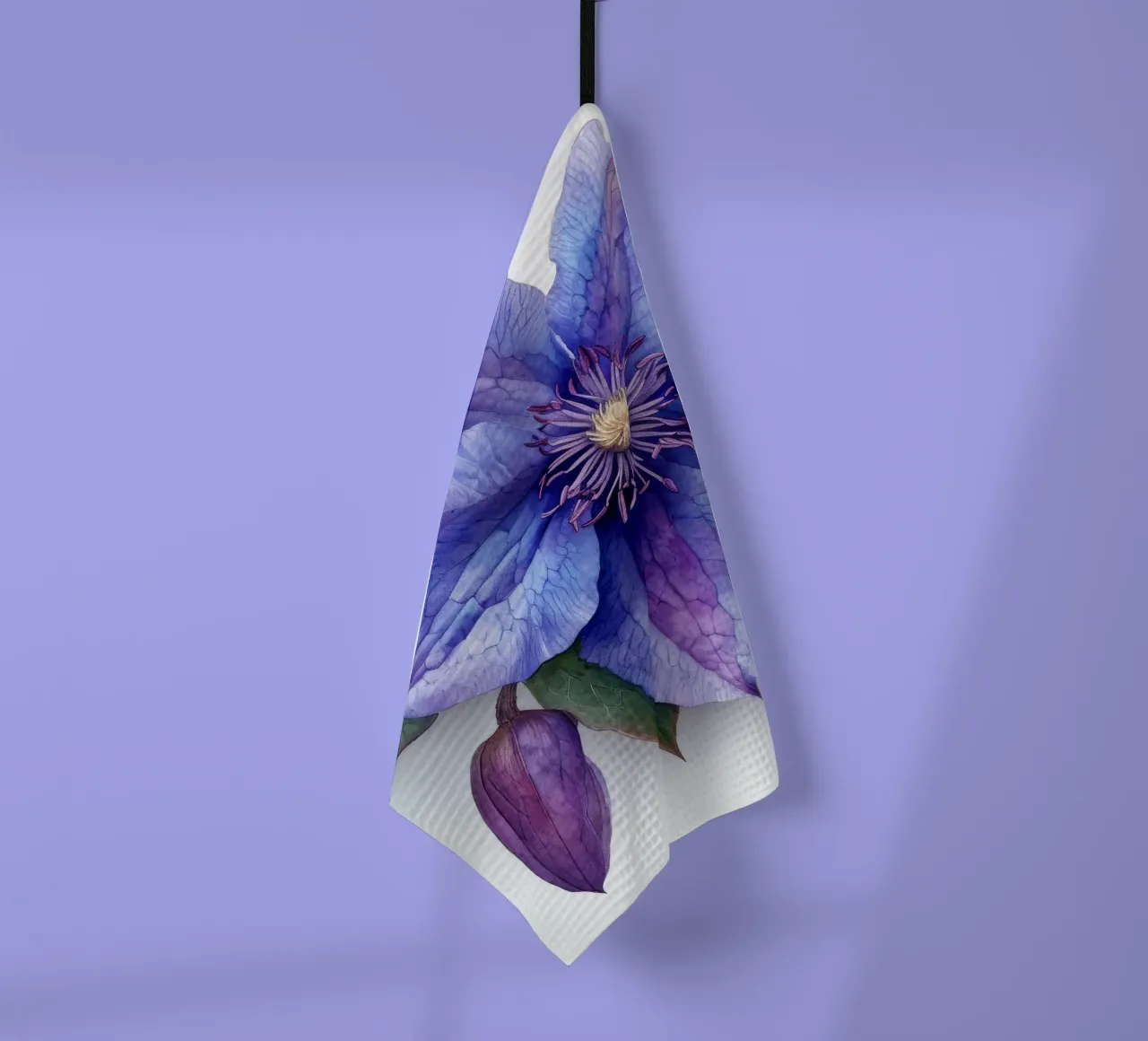 Clematis Bloem 4 theedoek van Bold Blooms
