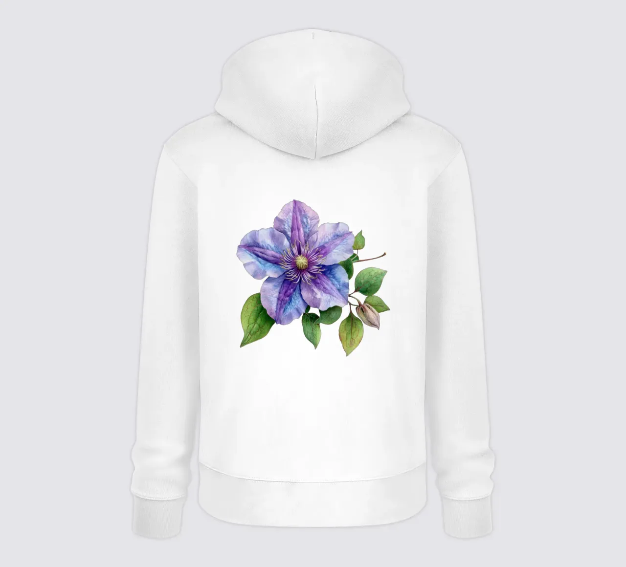 Fiore di clematide 1 felpa con cappuccio da Bold Blooms