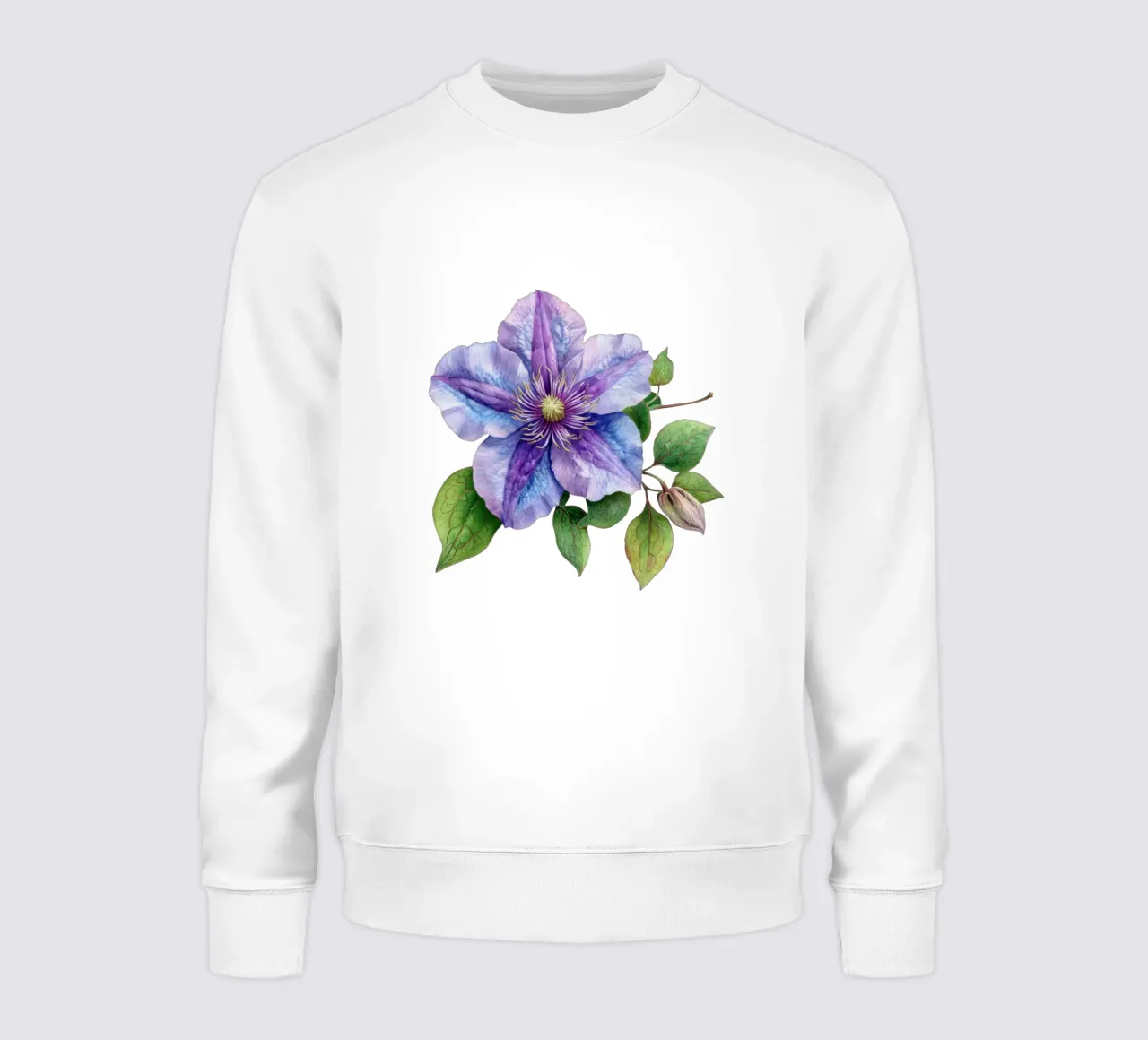 Fiore di clematide 1 felpa da Bold Blooms