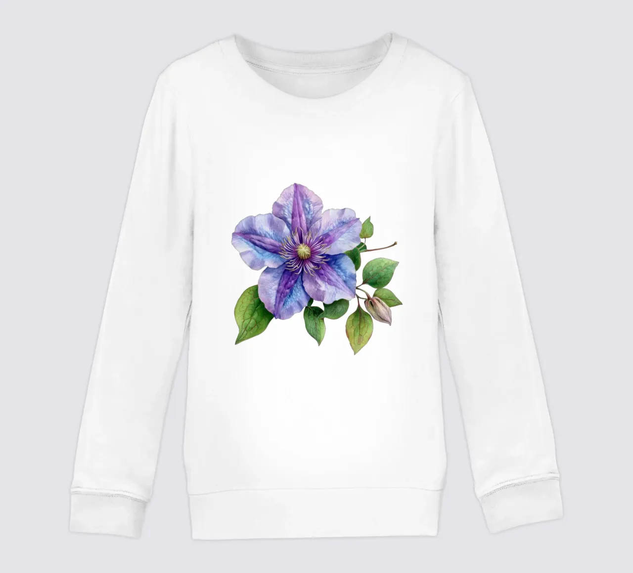 Fiore di clematide 1 felpa bambino da Bold Blooms