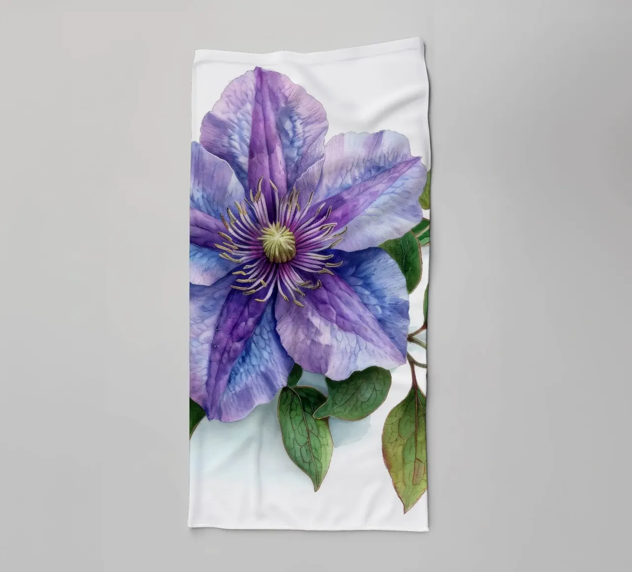Fiore di clematide 1 asciugamano da bagno da Bold Blooms