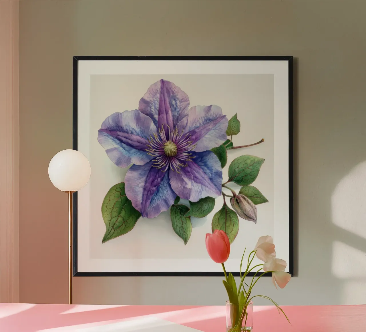Clematisblüte 1 Poster von Bold Blooms