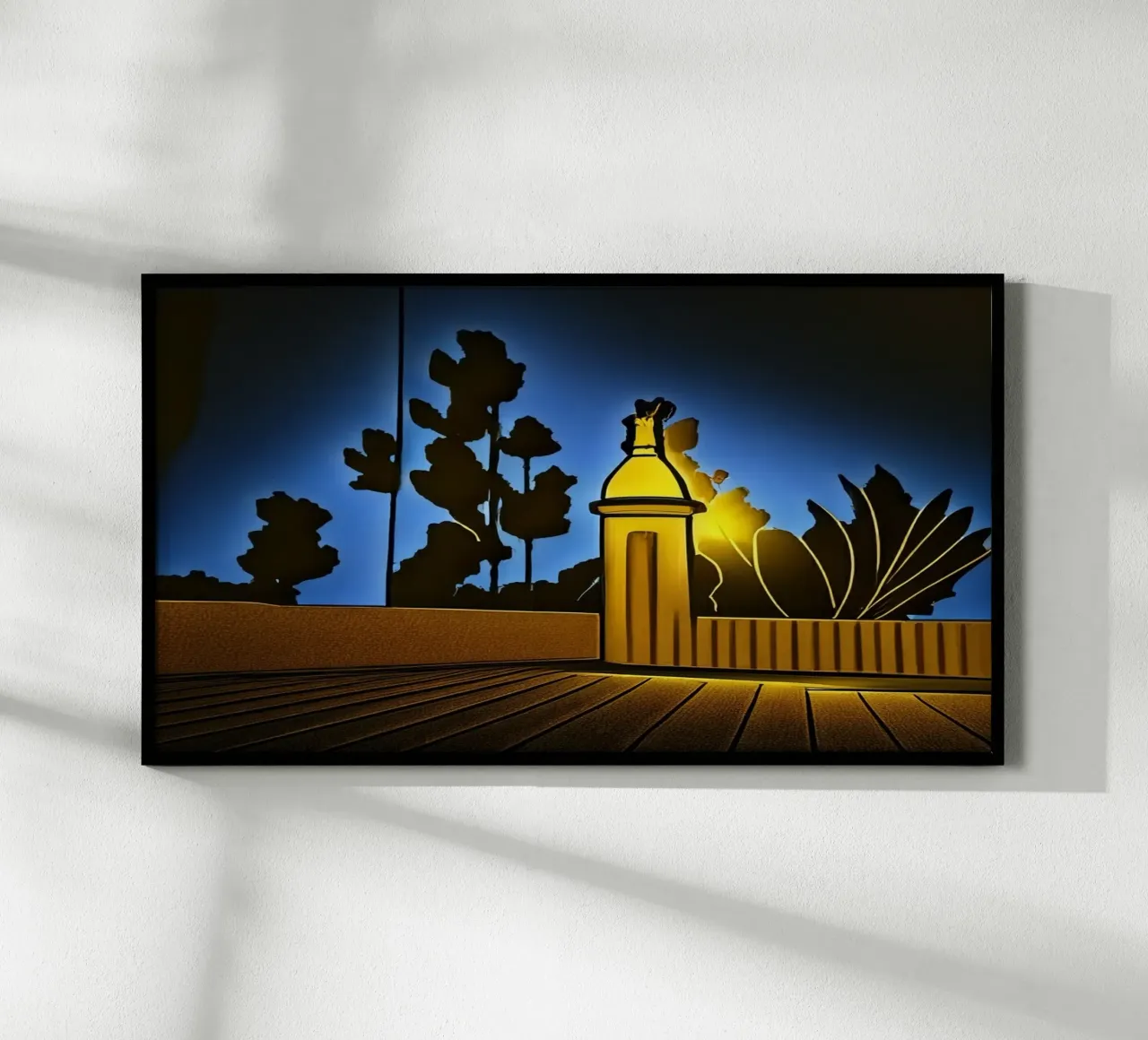 Lungomare_Teneriffa_3 poster con telaio in plastica da Abstract Art by LK