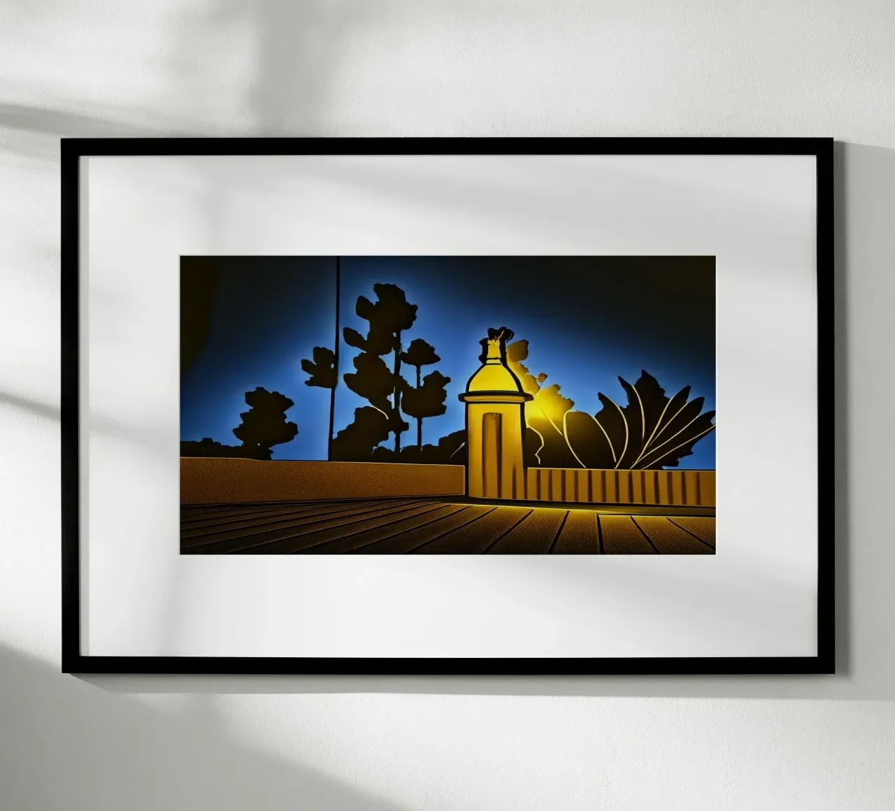 Lungomare_Teneriffa_3 poster con telaio in plastica da Abstract Art by LK