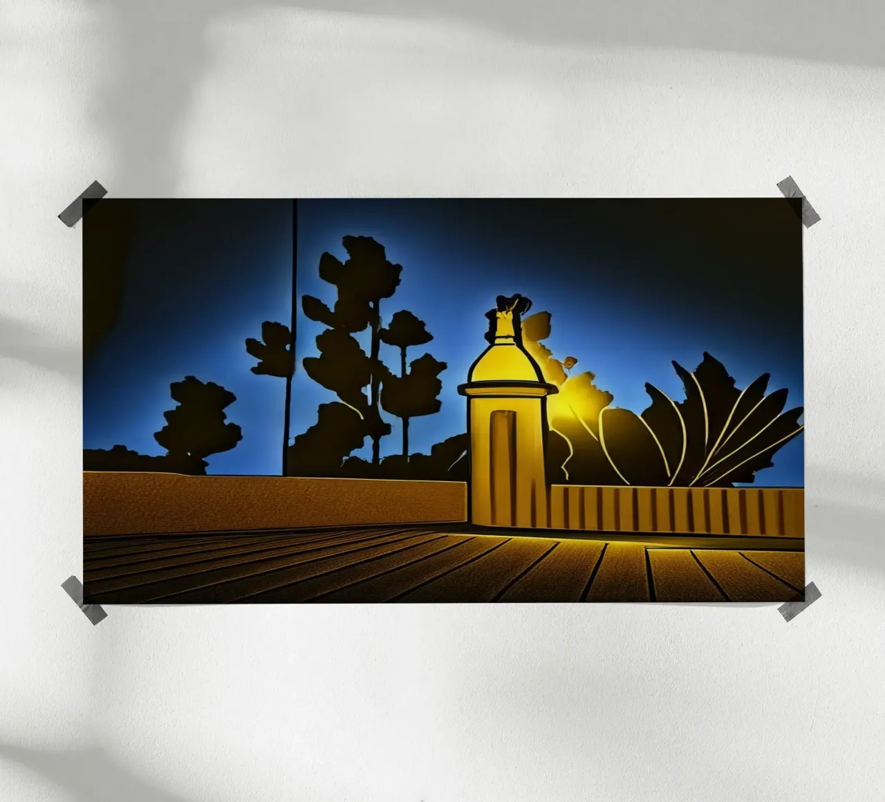 Lungomare_Teneriffa_3 poster con telaio in plastica da Abstract Art by LK