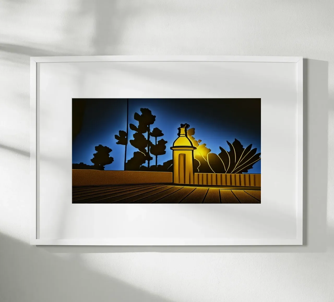 Lungomare_Teneriffa_3 poster con telaio in plastica da Abstract Art by LK