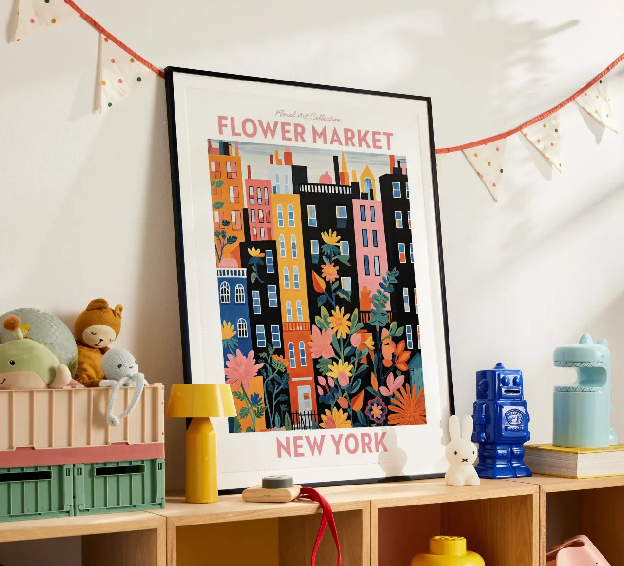 Mercado de las Flores, Nueva York, Viaje Botánico hahnemühle de Peaches Art Prints