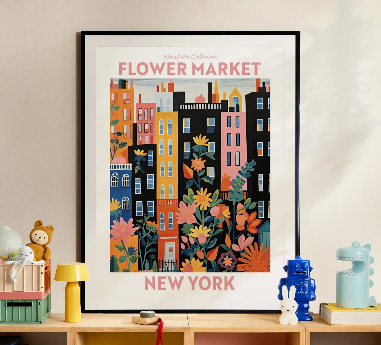 Mercado de las Flores, Nueva York, Viaje Botánico hahnemühle de Peaches Art Prints