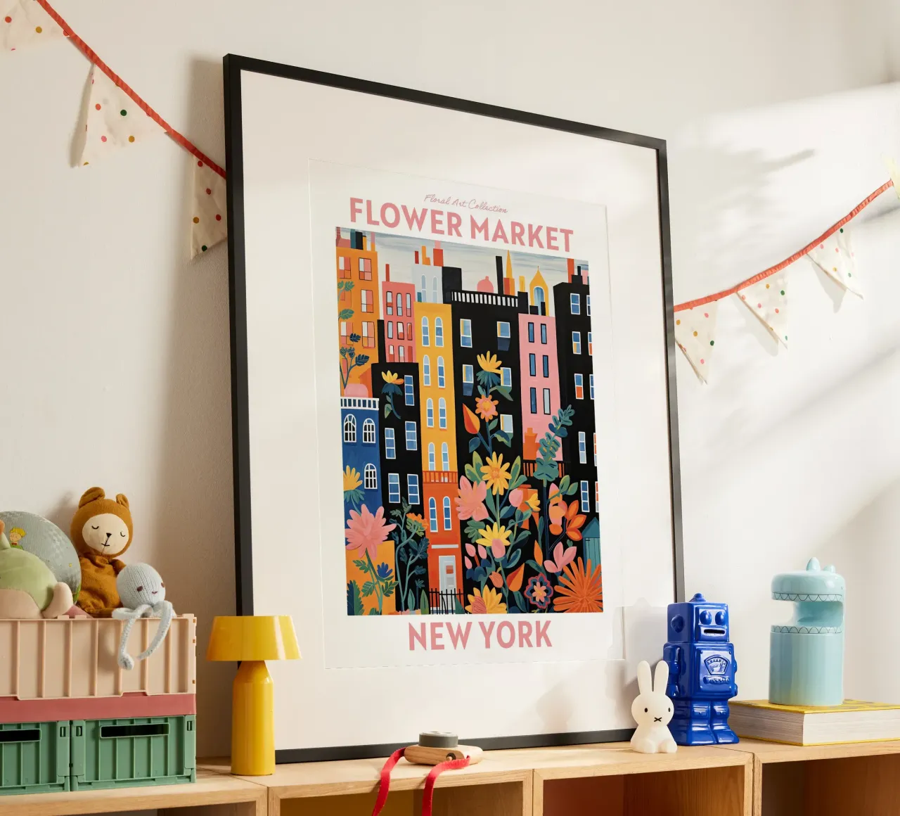 Mercado de las Flores, Nueva York, Viaje Botánico hahnemühle de Peaches Art Prints
