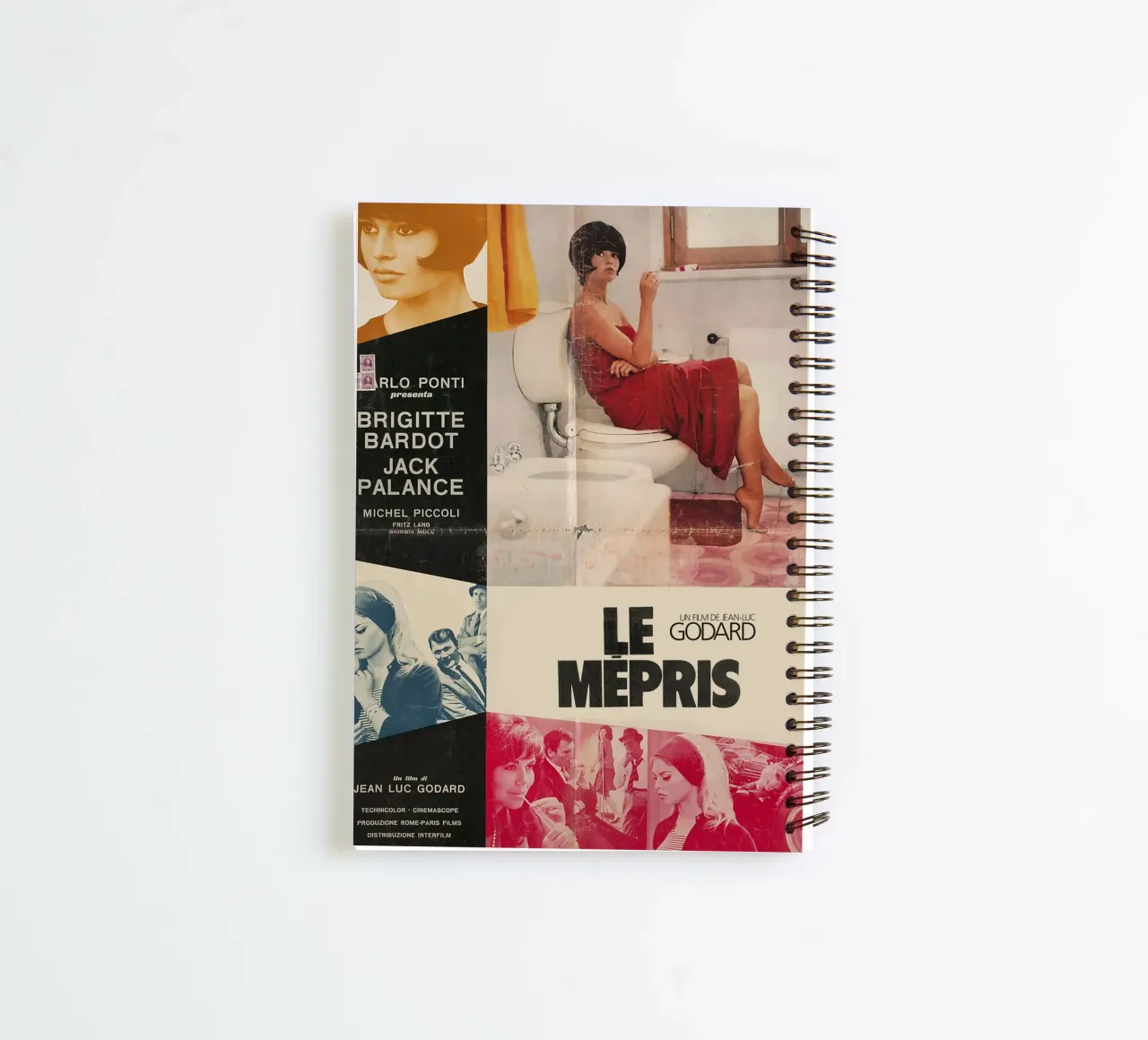 Contempt (Le Mepris) spiral notebook by Attaboy Dsgn