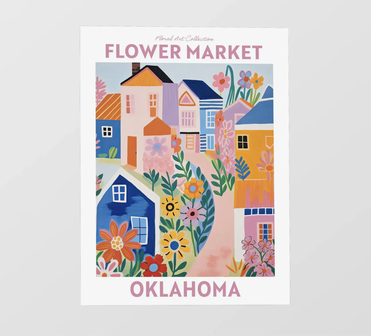 Mercato dei fiori, Oklahoma, USA, Viaggio botanico pellicola backlit da Peaches Art Prints