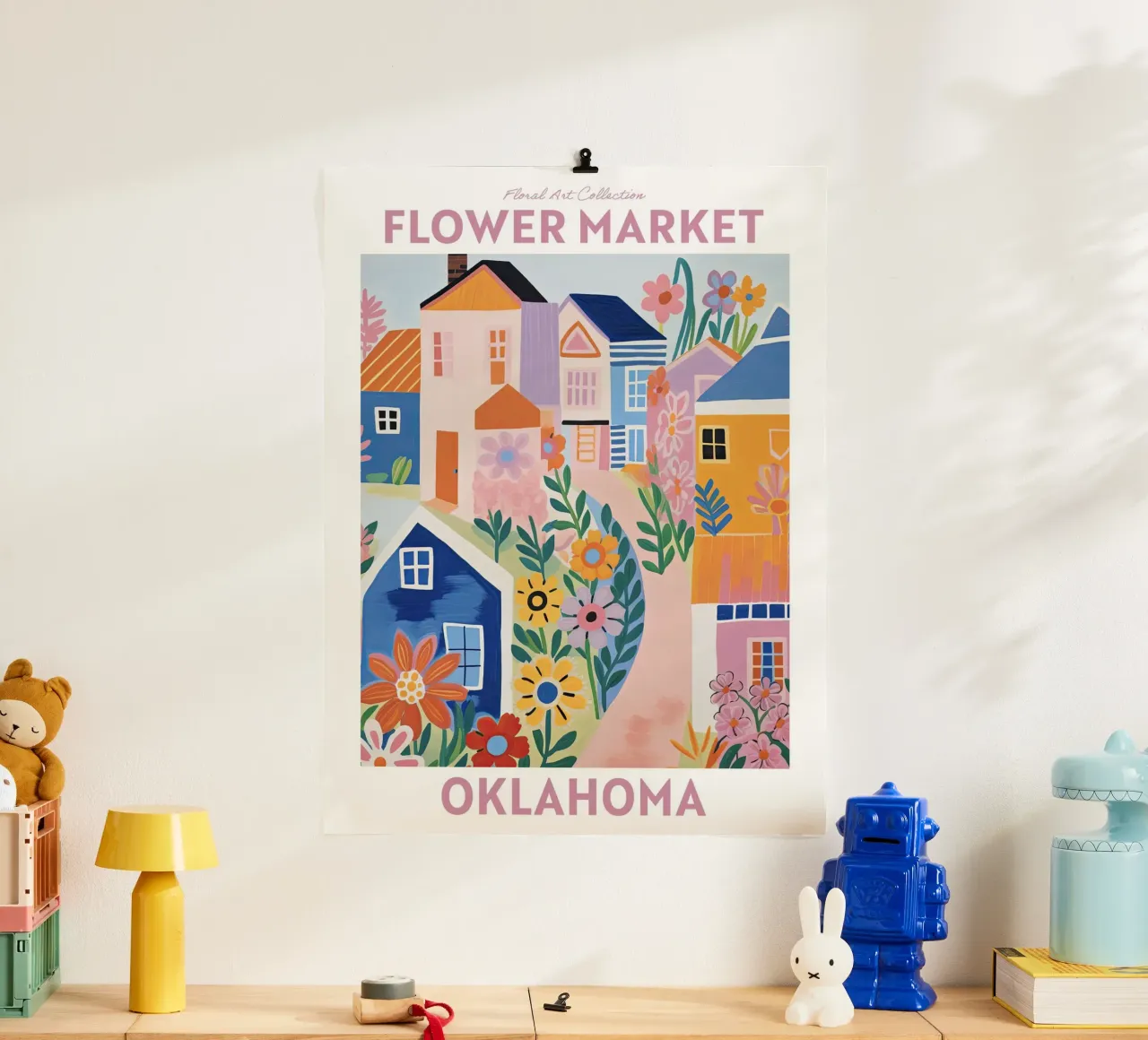 Mercado de las Flores, Oklahoma, EE.UU., Viaje Botánico hahnemühle de Peaches Art Prints