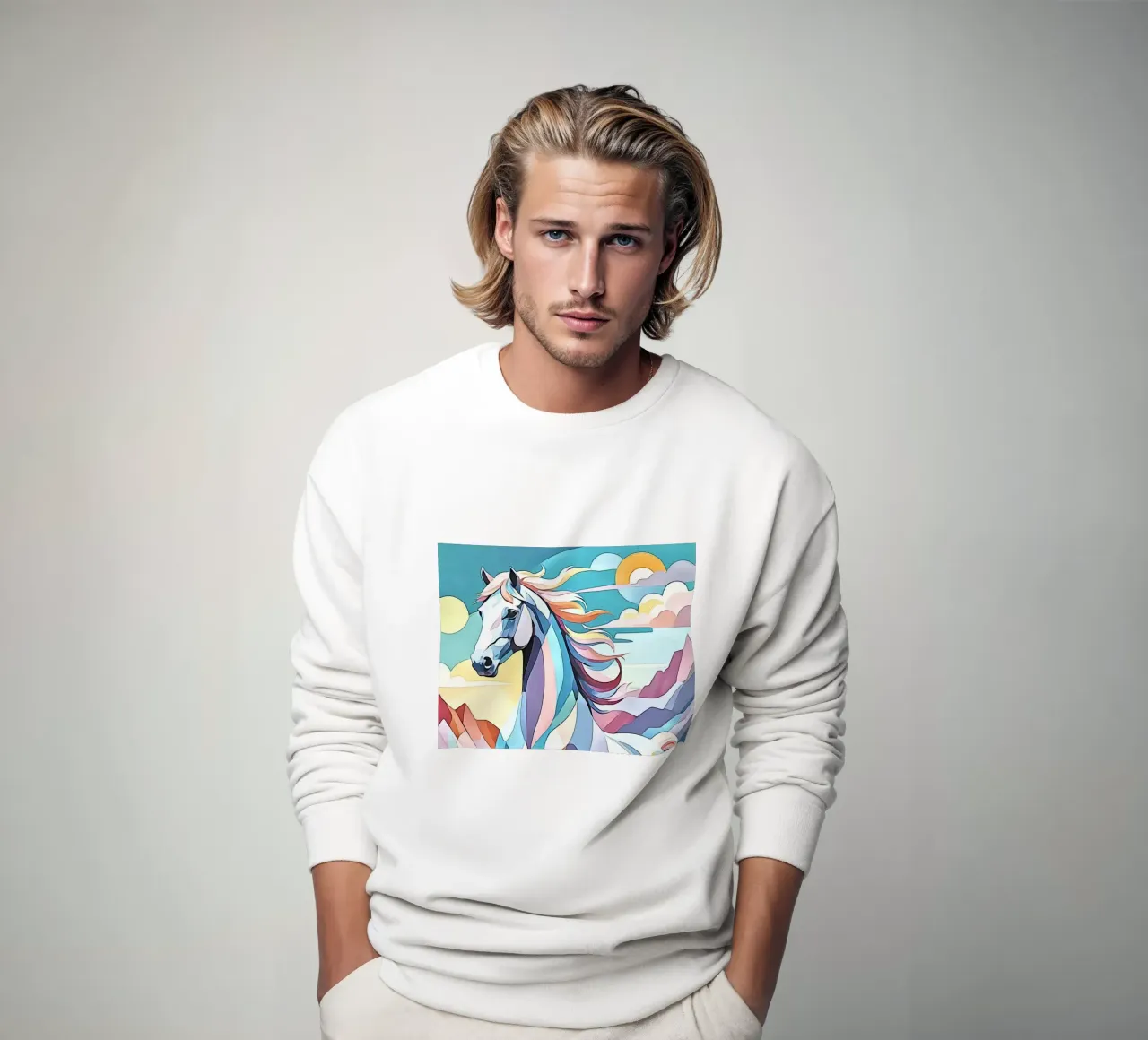 Cavalli in pastello #2 felpa da ZAMART - PopArt