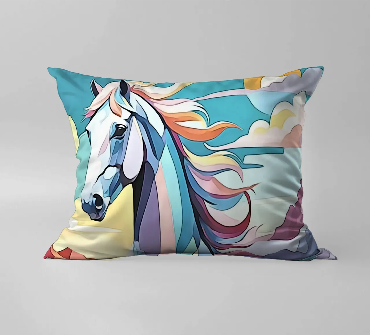 Cavalli in pastello #2 cuscino da ZAMART - PopArt