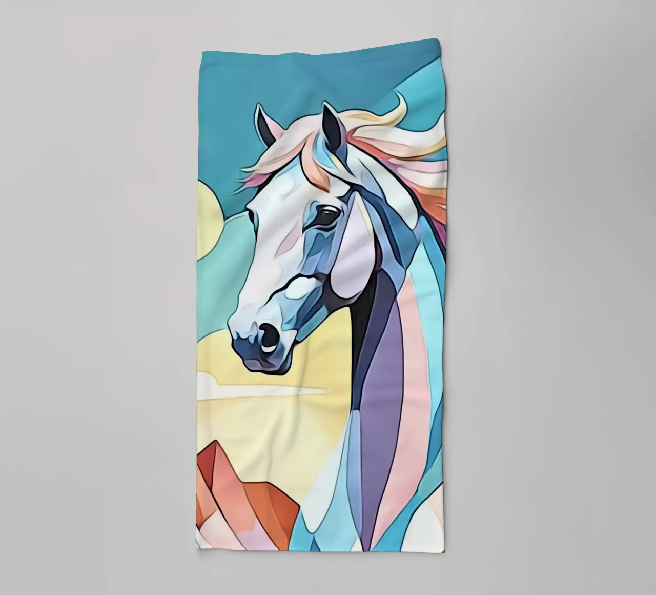 Cavalli in pastello #2 asciugamano da bagno da ZAMART - PopArt