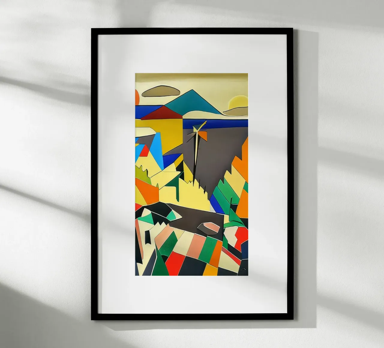 Vista sul mare_Tenerife_1 poster con telaio in legno da Abstract Art by LK