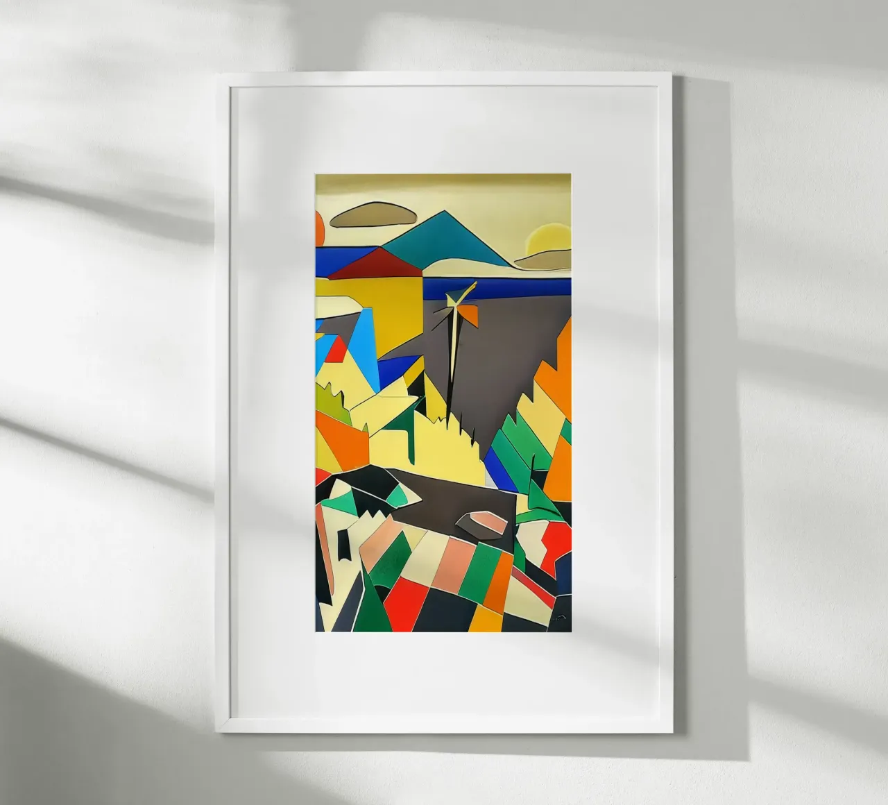 Vista sul mare_Tenerife_1 poster con telaio in legno da Abstract Art by LK
