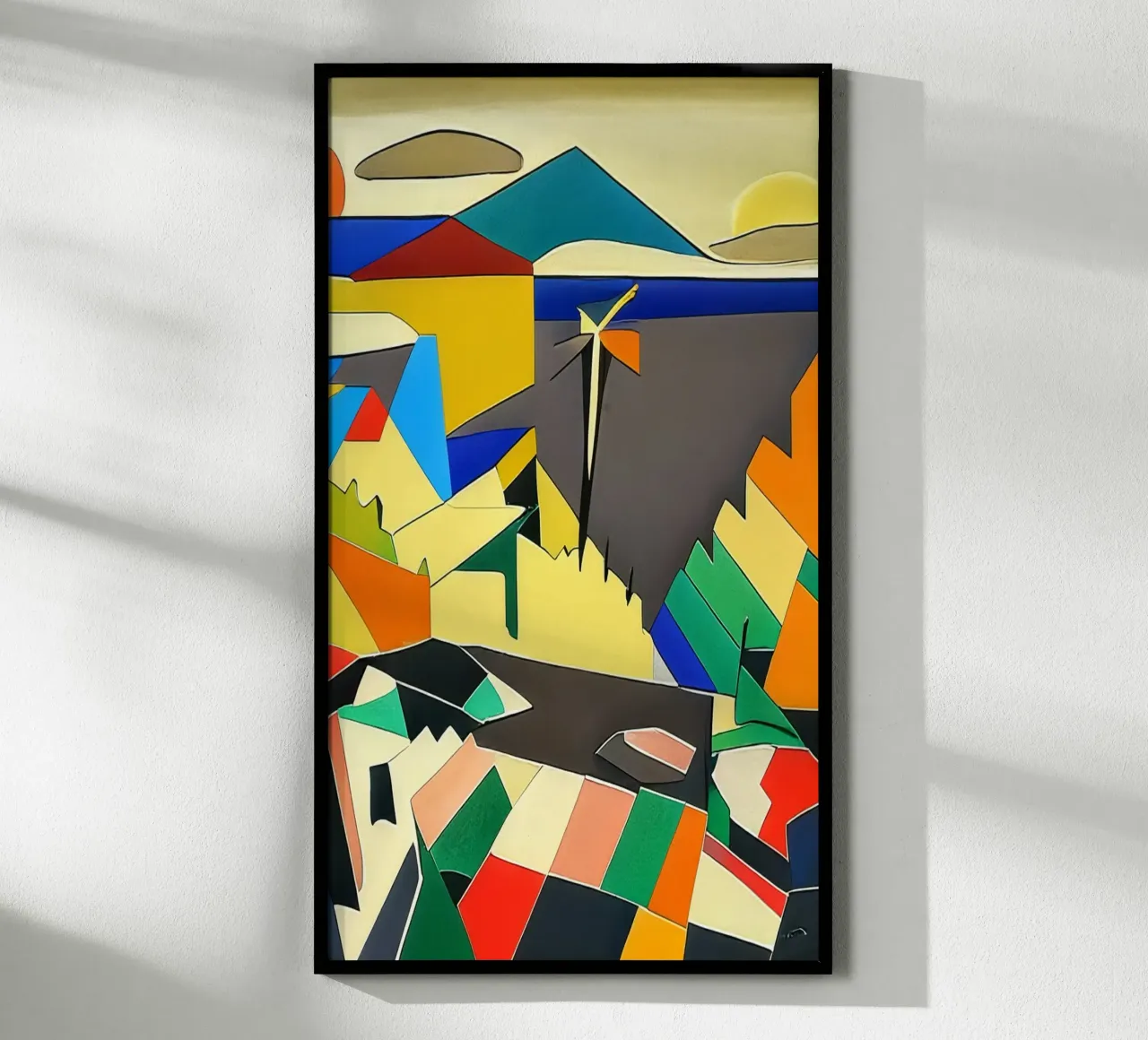 Vista sul mare_Tenerife_1 poster con telaio in legno da Abstract Art by LK