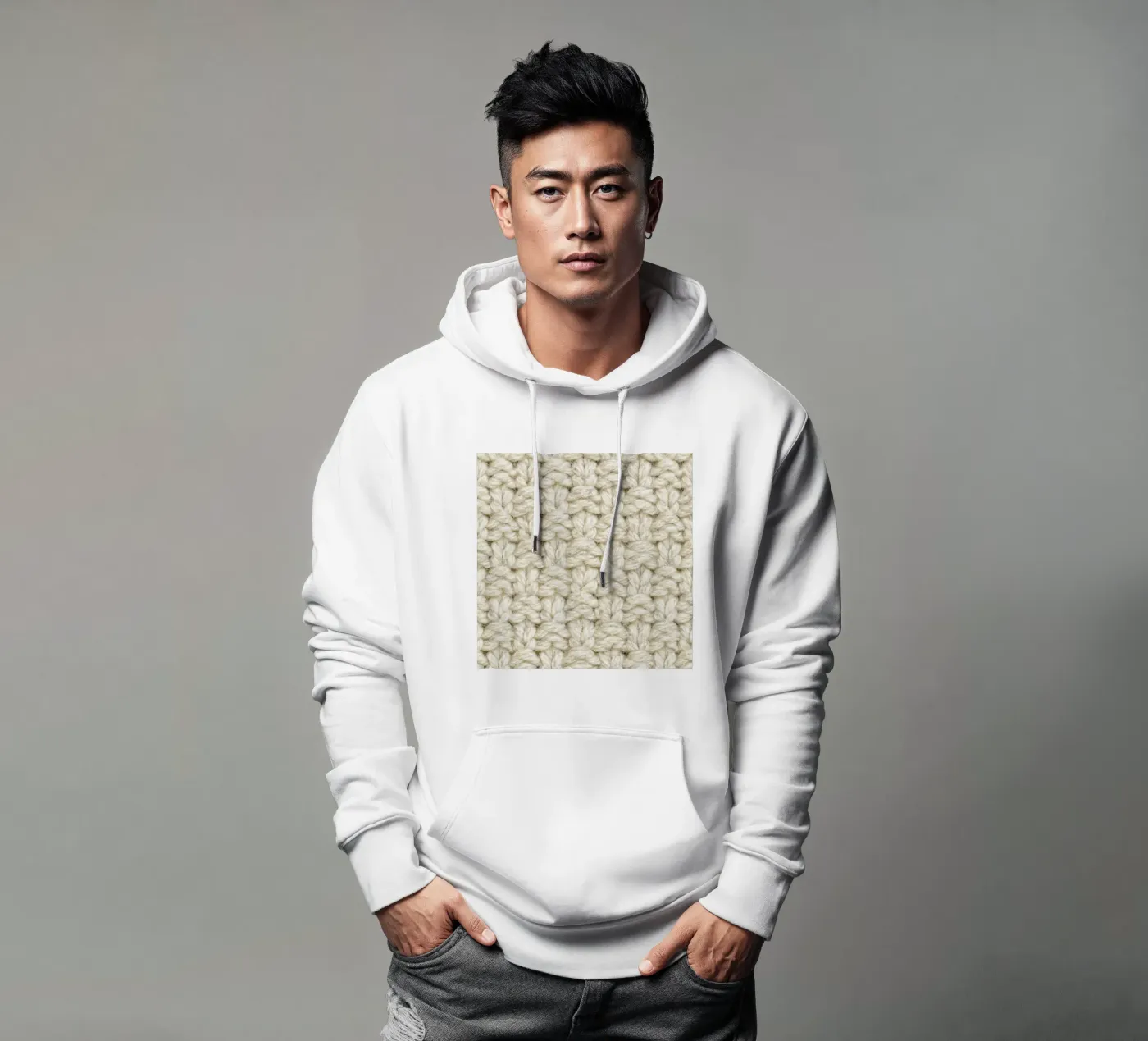 Wool Pattern sweat à capuche de Curious Collections by Marielle Leenders