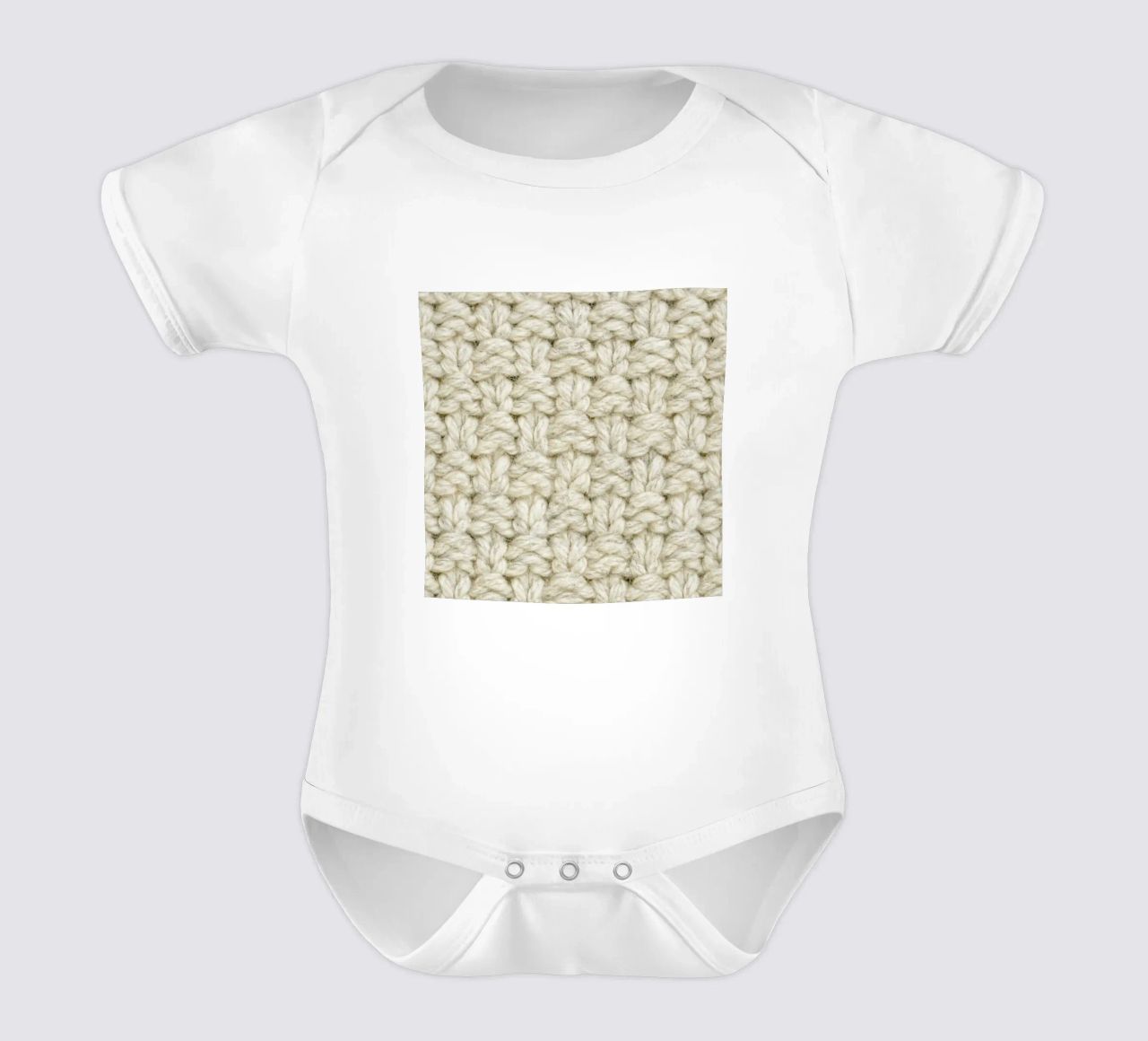 Wool Pattern body neonato maniche corte da Curious Collections by Marielle Leenders