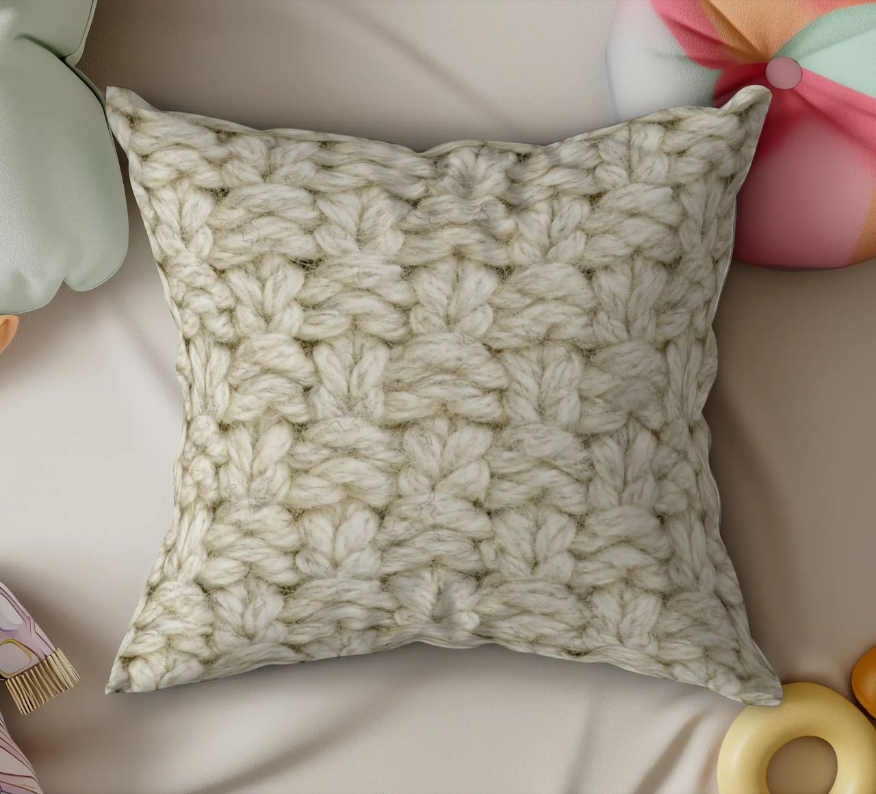 Wool Pattern cuscino da Curious Collections by Marielle Leenders