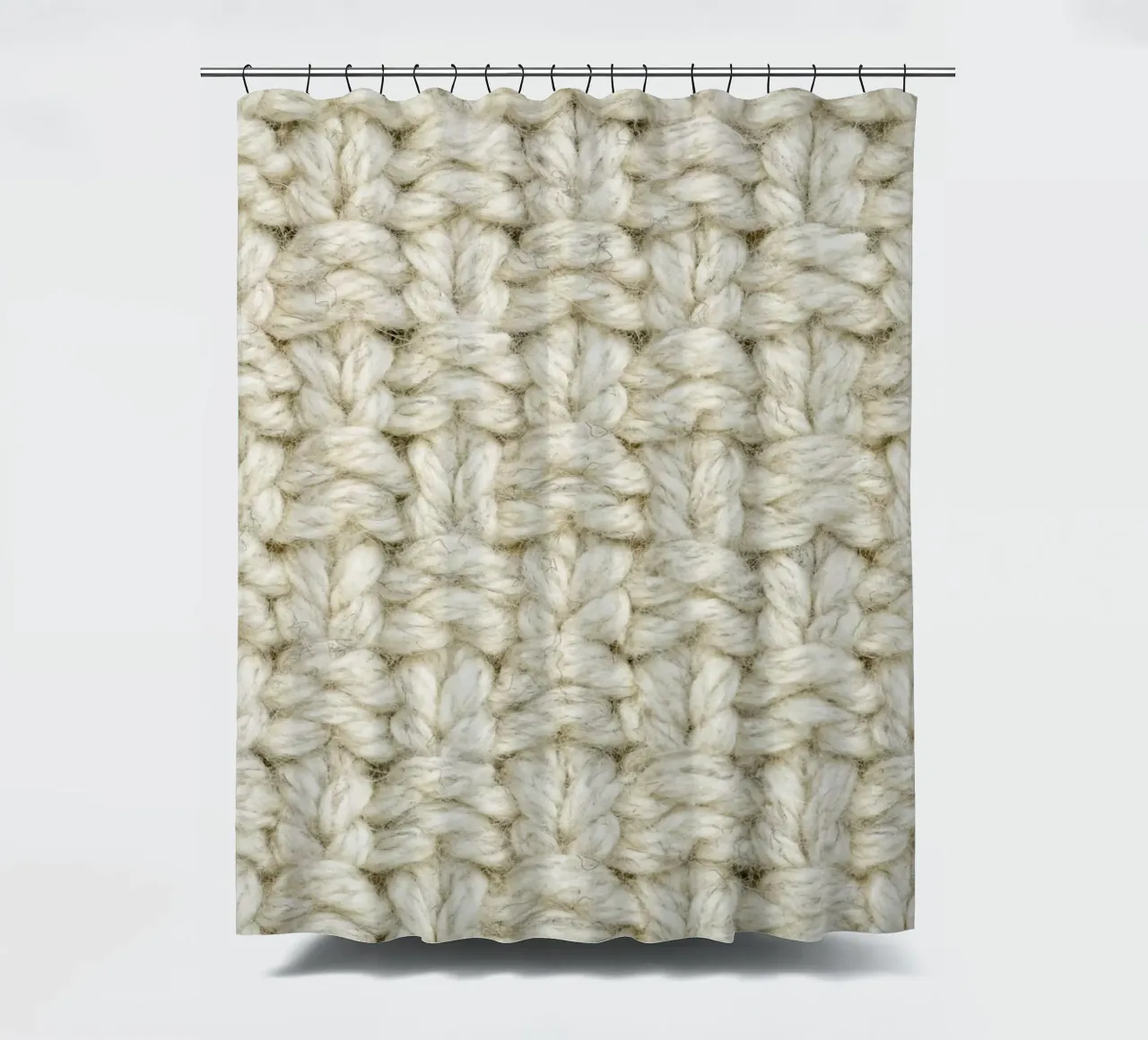 Wool Pattern Duschvorhang von Curious Collections by Marielle Leenders