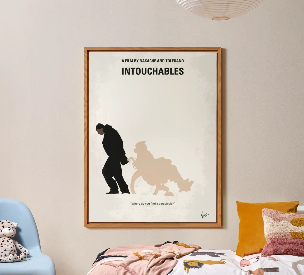 No994 My Intouchables minimal movie poster forex plate by Chungkong