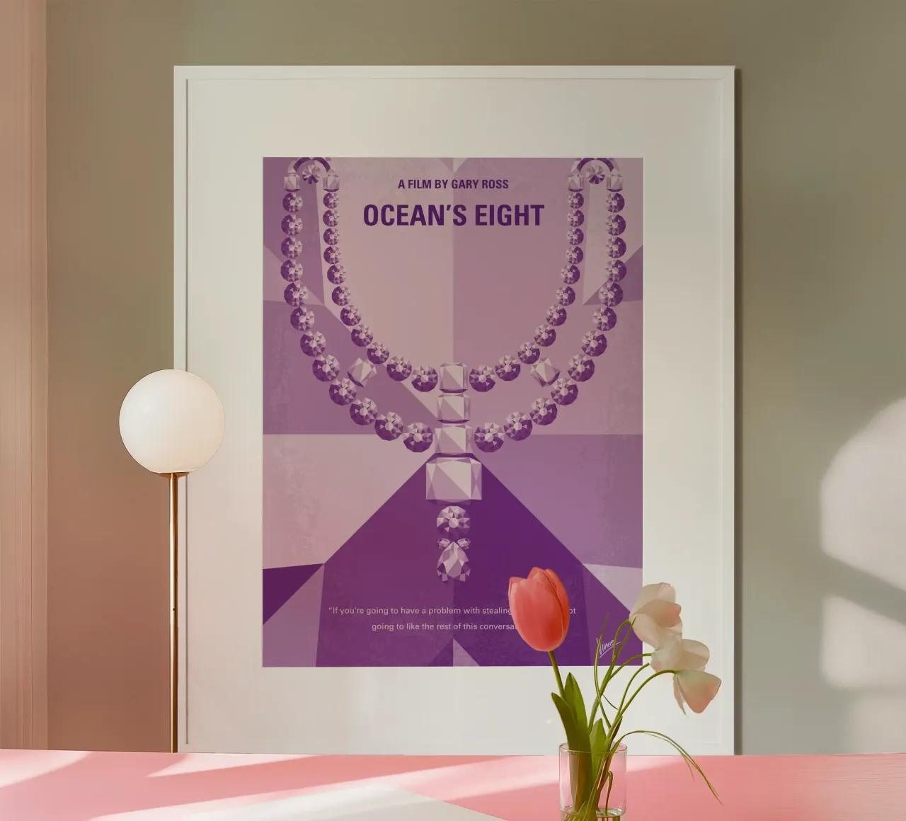 No995 My Oceans Eight minimal movie poster poster da Chungkong