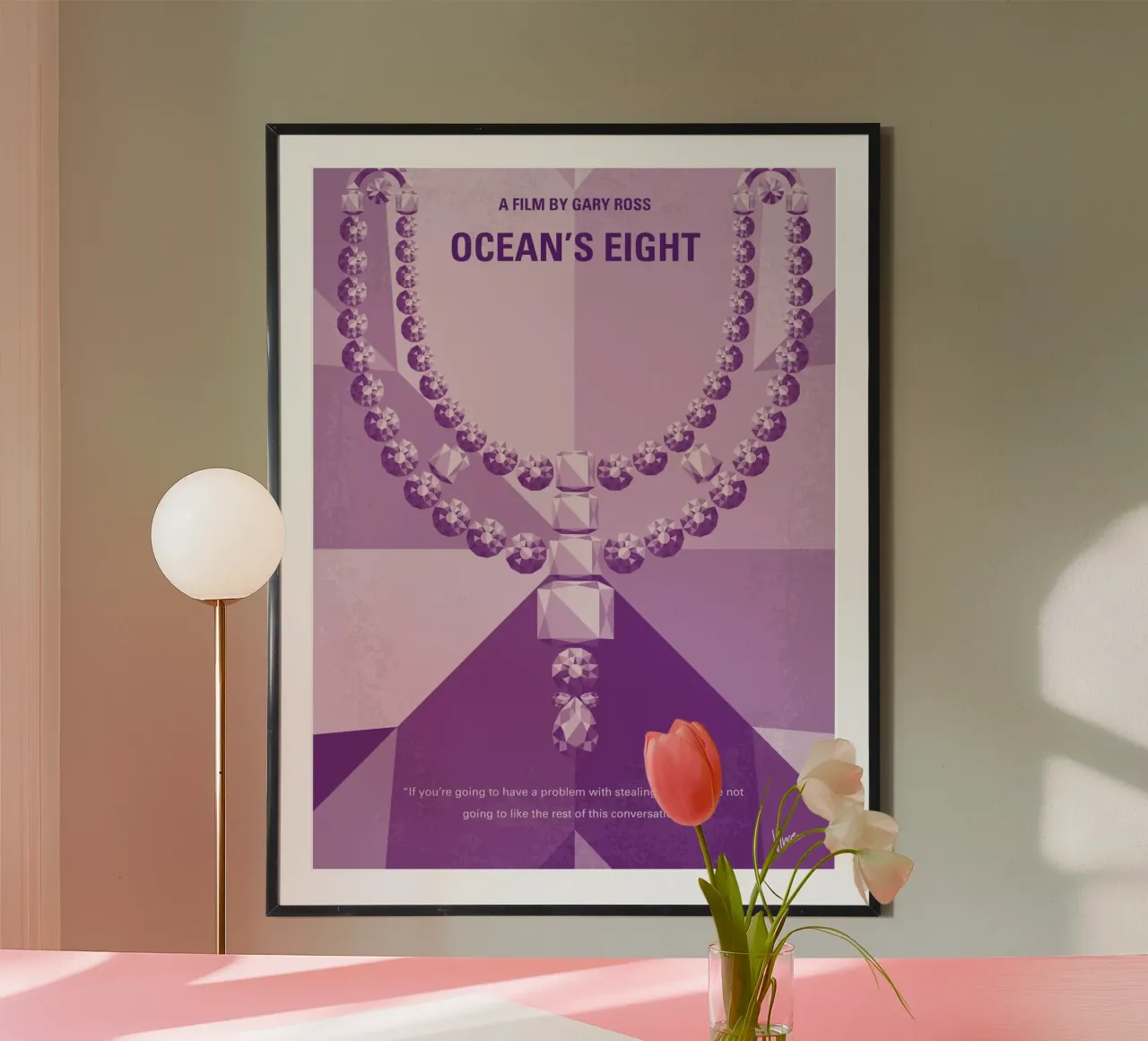 No995 My Oceans Eight minimal movie poster poster da Chungkong