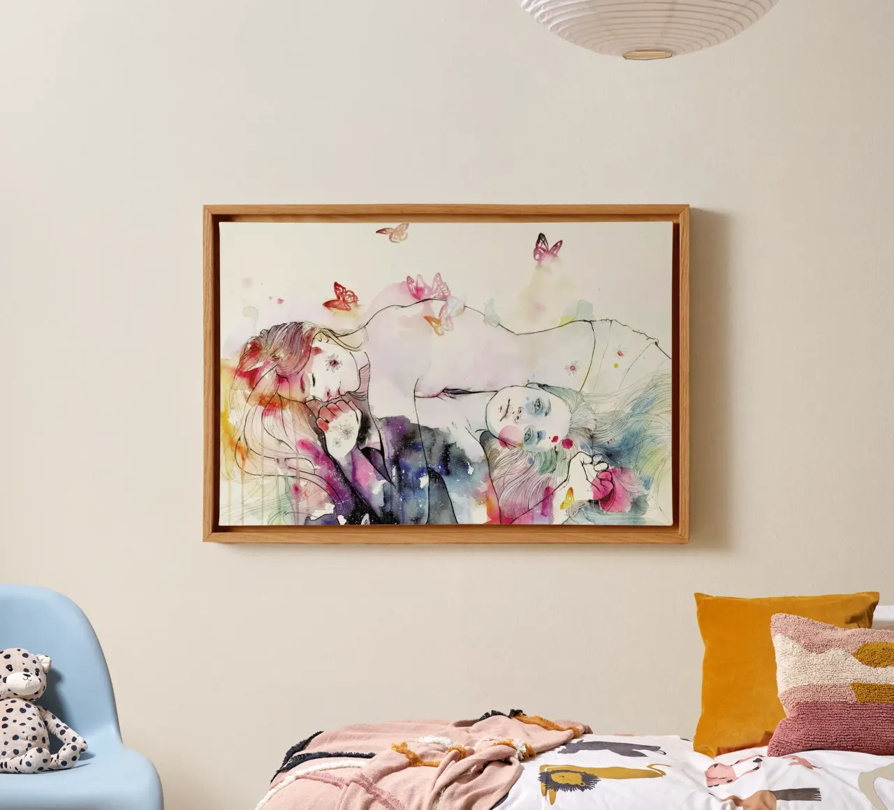 Dreamy Insomnia lienzo con Marco flotante de agnes-cecile